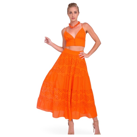 ALICE + OLIVIA Melony Midi Skirt - Picture 7 of 15